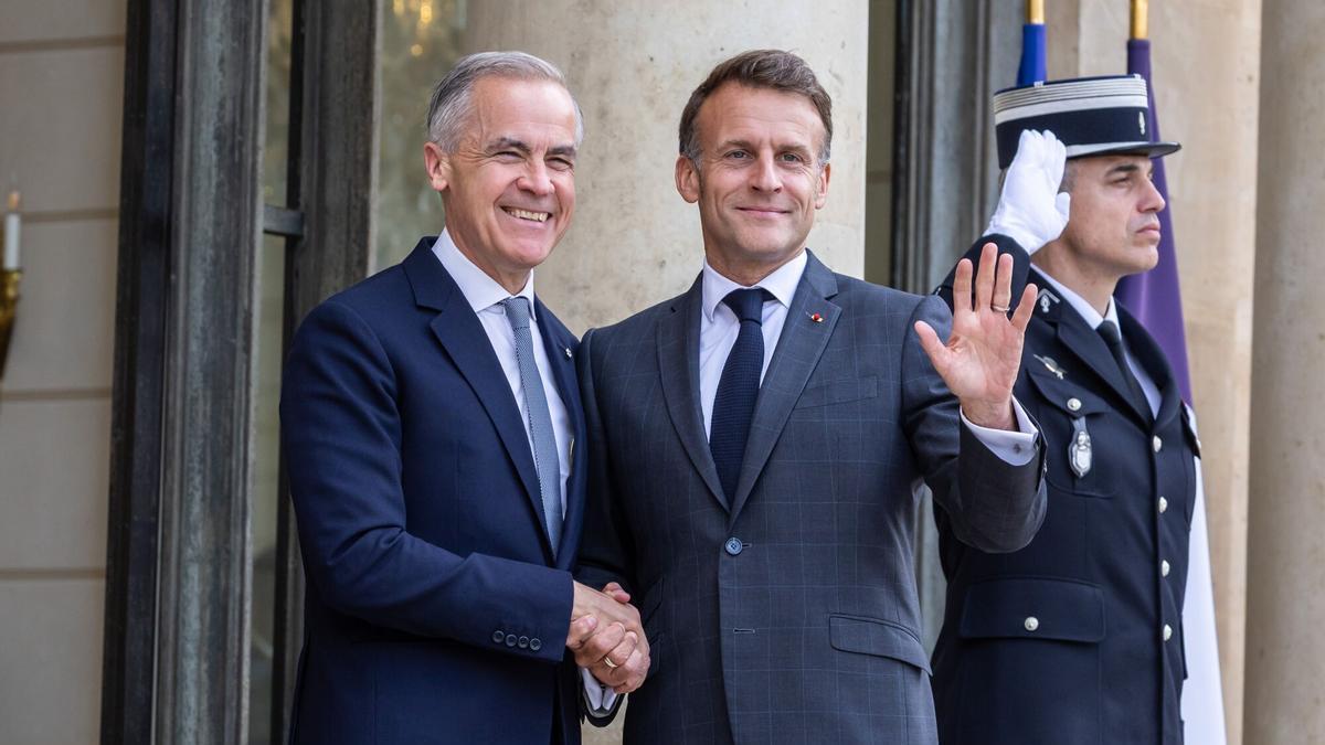 Macron y Carney celebran la alianza de Canadá y la UE frente a Trump: «Compartimos una visión común del mundo»