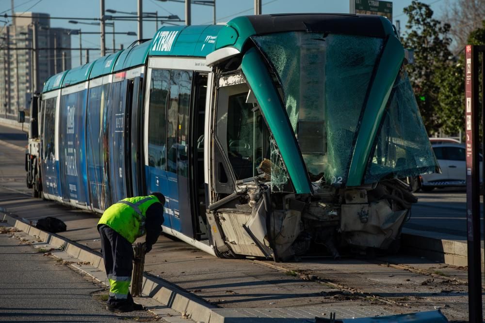 Accident del Trambesòs a Sant Adrià de Besòs