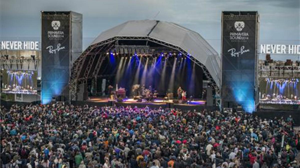 Uno de los conciertos del Primavera Sound 2014, en el recinto del Fórum.