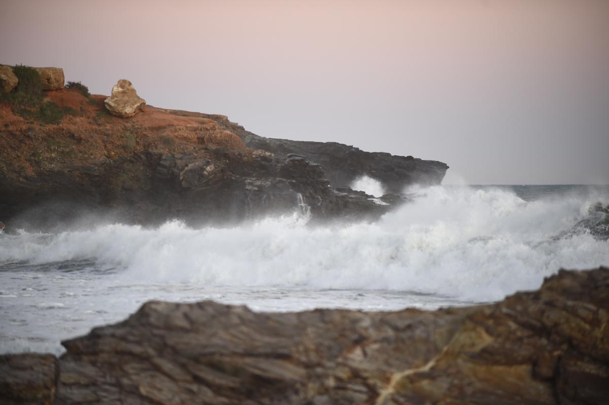 Temporal de viento en Cabo de Palos