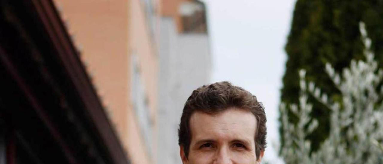 Pablo Casado, durante la entrevista.