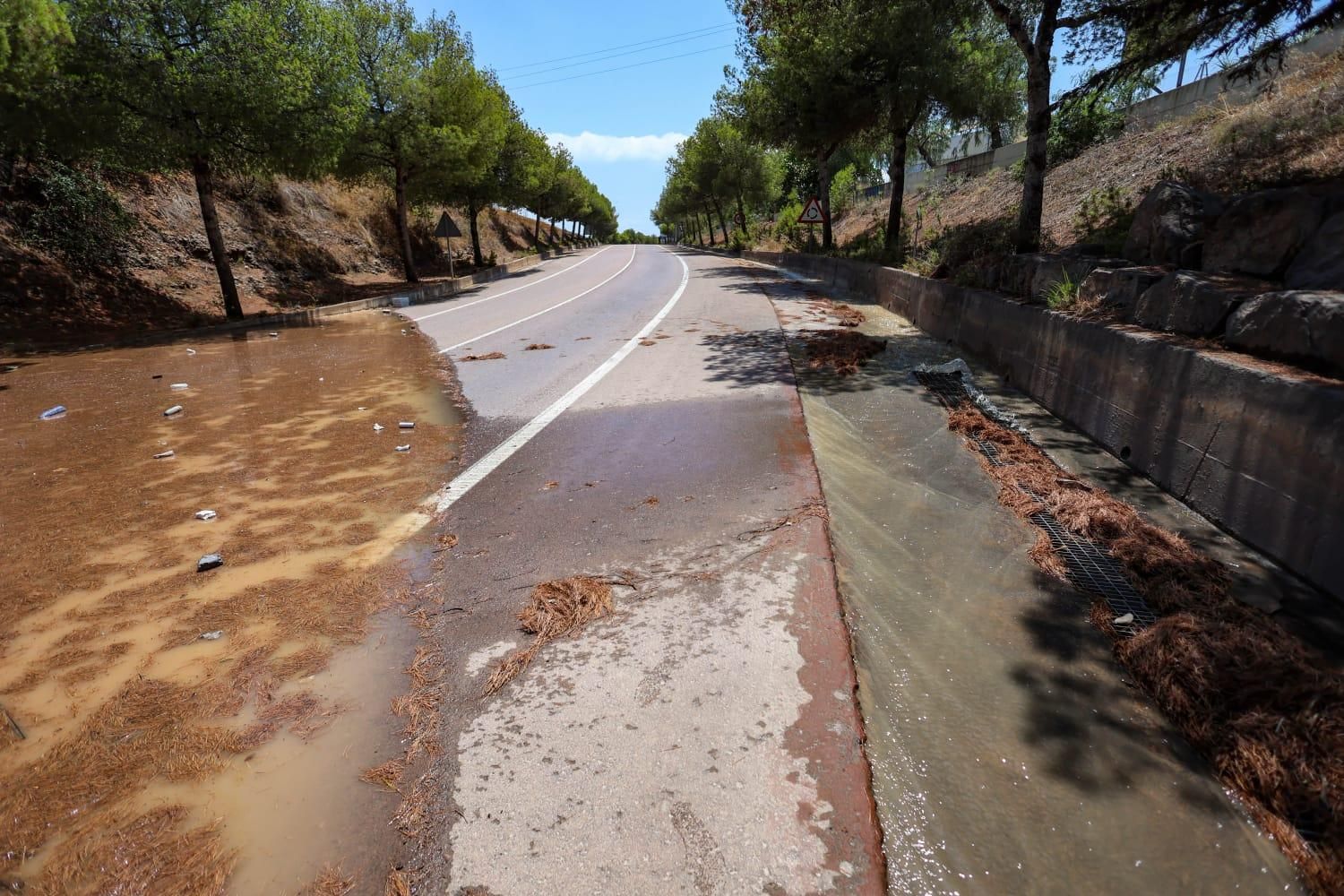 Los efectos del temporal en el Camp de Morvedre
