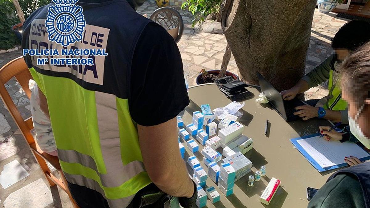 Anabolizantes decomisados por la Policía Nacional, en una imagen de archivo.