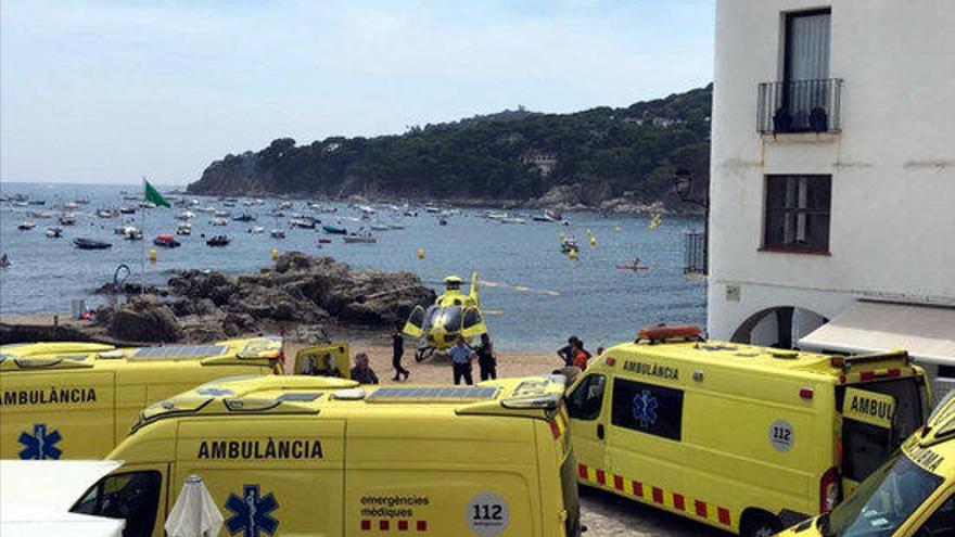 Cinc ferits per cremades en explotar el motor d&#039;una llanxa a Calella de Palafrugell