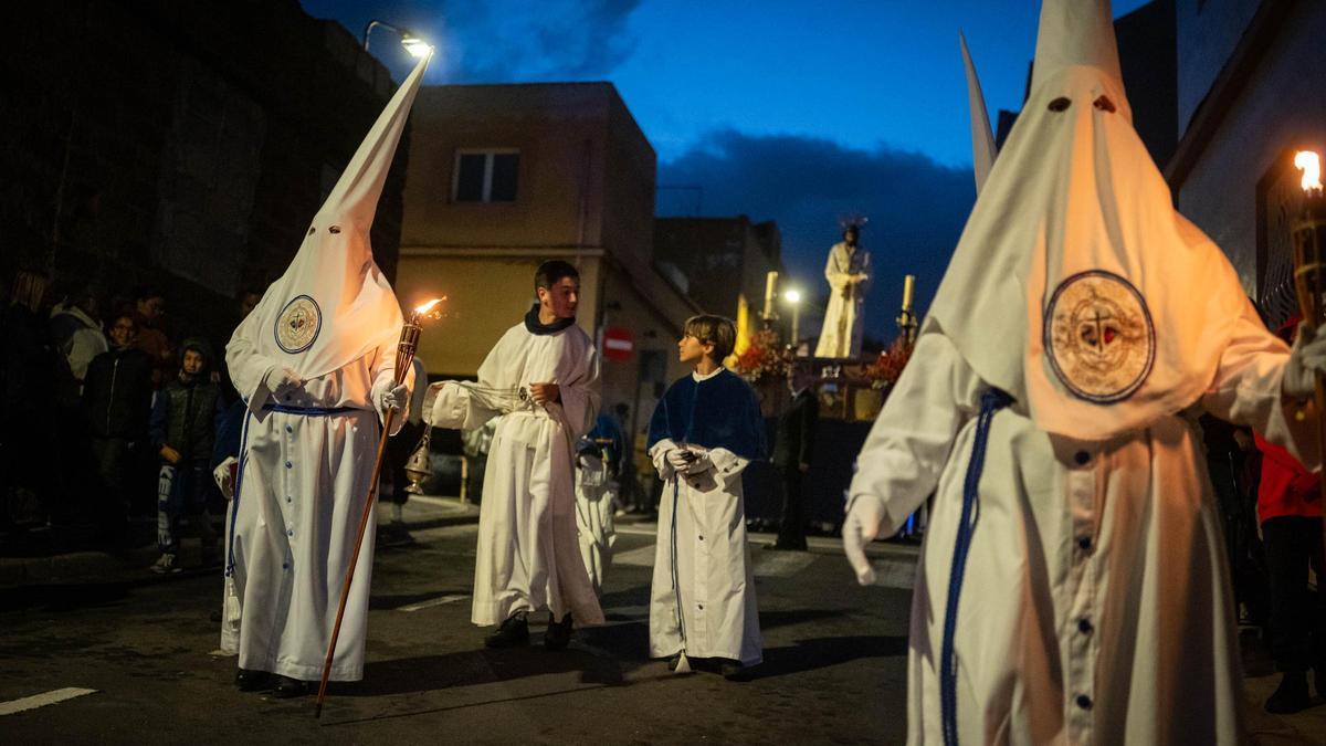 Ceremonia del Encuentro, este martes, en La Cuesta.