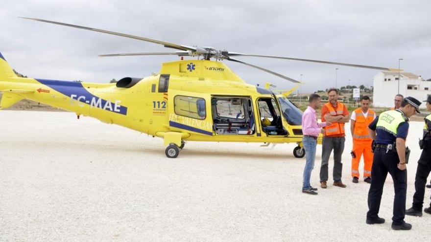 Pinoso pide el helicóptero medicalizado las 24 horas