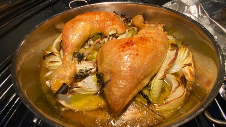 Gastronomía de guerra: Pollo al horno con hinojo