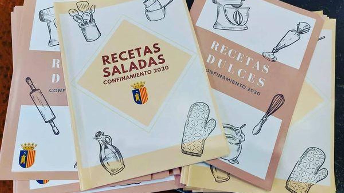 Las recetas recopiladas durante el confinamiento fueron recopiladas en dos libros.