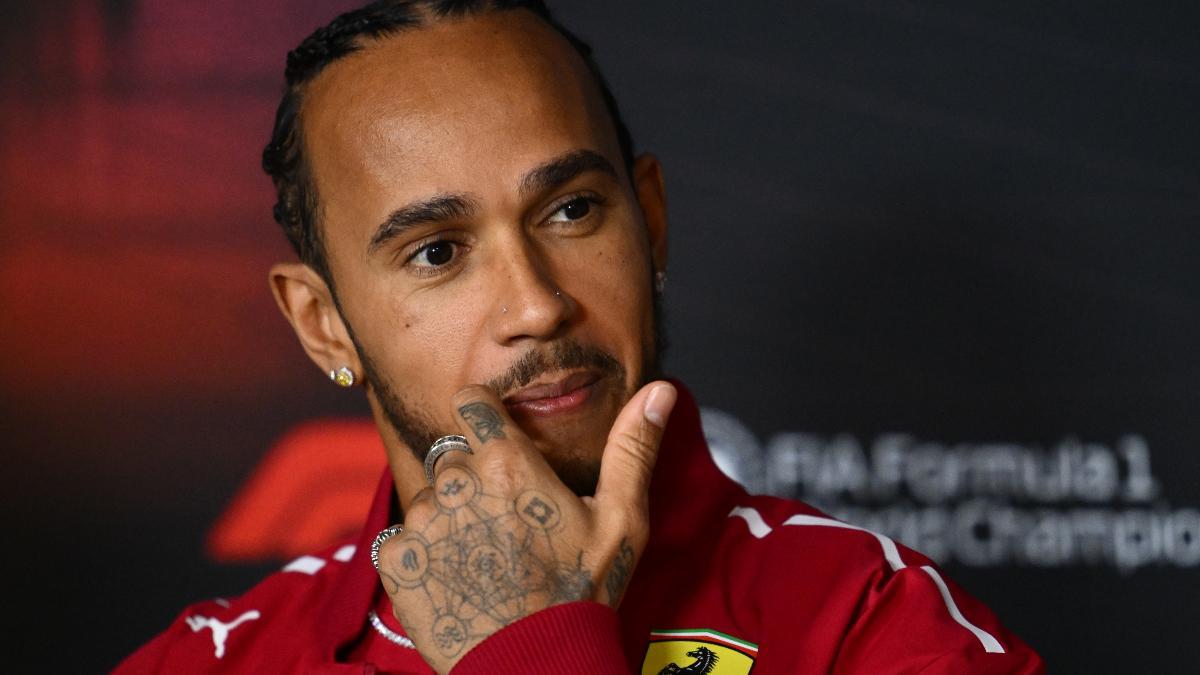 Lewis Hamilton, feliz tras su primer éxito con Ferrari