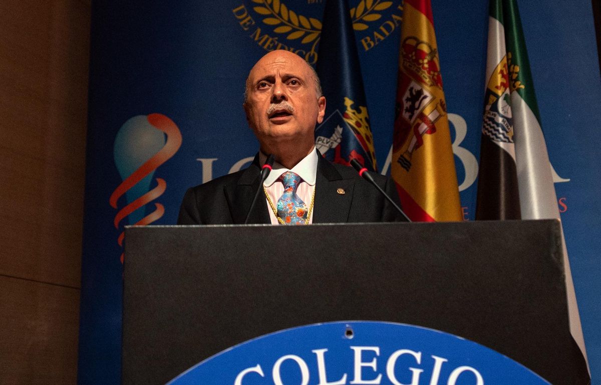 Pedro Hidalgo, presidente del Colegio de Médicos de Badajoz