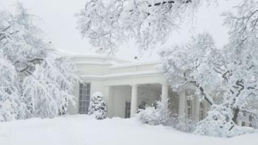 El temporal de nieve paraliza Washington