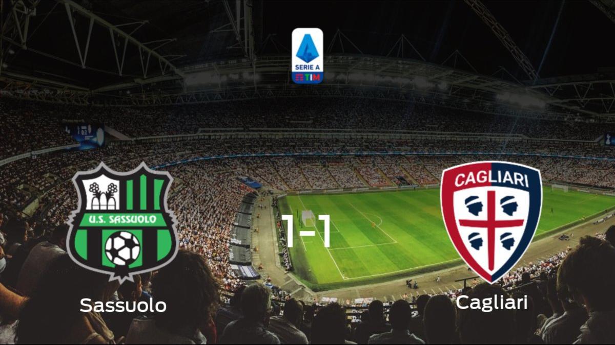 El Sassuolo y el Cagliari empatan a uno en el Stadio Città del Tricolore