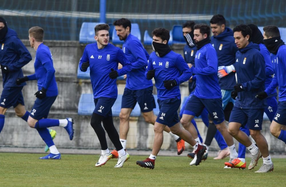 Entrenamiento del Real Oviedo en El Requexón