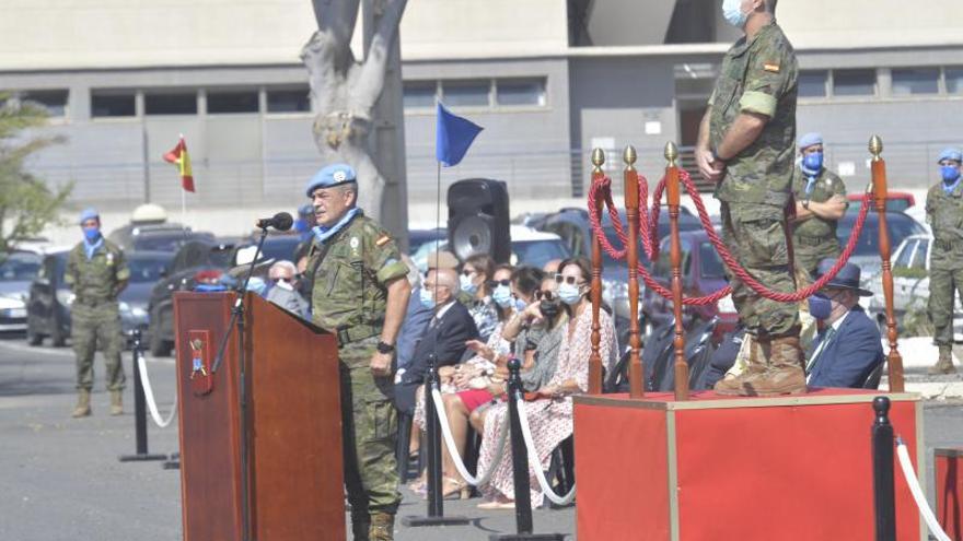 Despedida a militares que parten a Beirut en misión de Paz