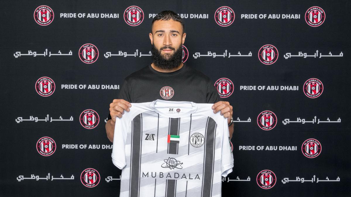 Nabil Fekir, en su presentación con el Al-Jazira