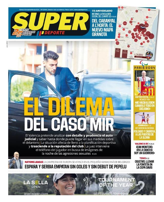 Las portadas de los periódicos deportivos de hoy, viernes 6 de septiembre