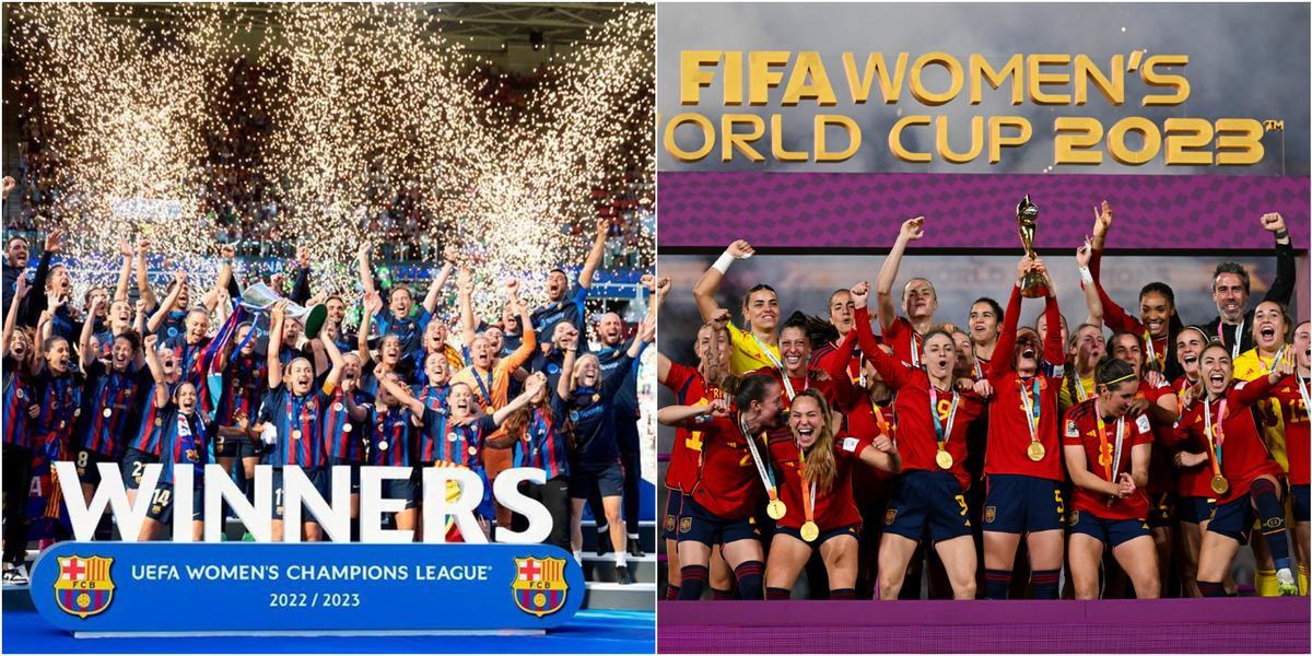 El Barça, campeón de la Champions en 2023; España, ganadora del Mundial en 2023