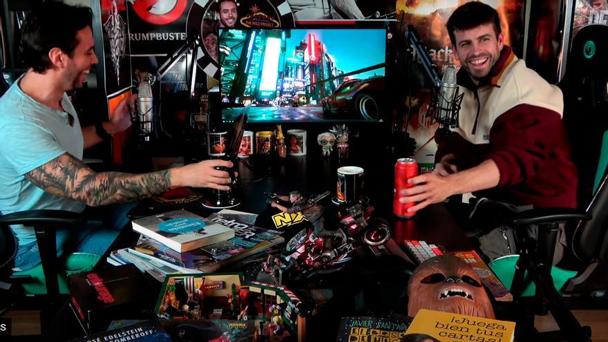 Piqué estuvo charlando con Jordi Wild