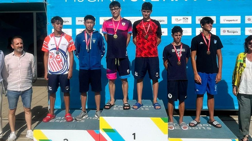 Joan Perramon i Guillem Gálvez, pòdium als Campionats de Catalunya infantil de natació