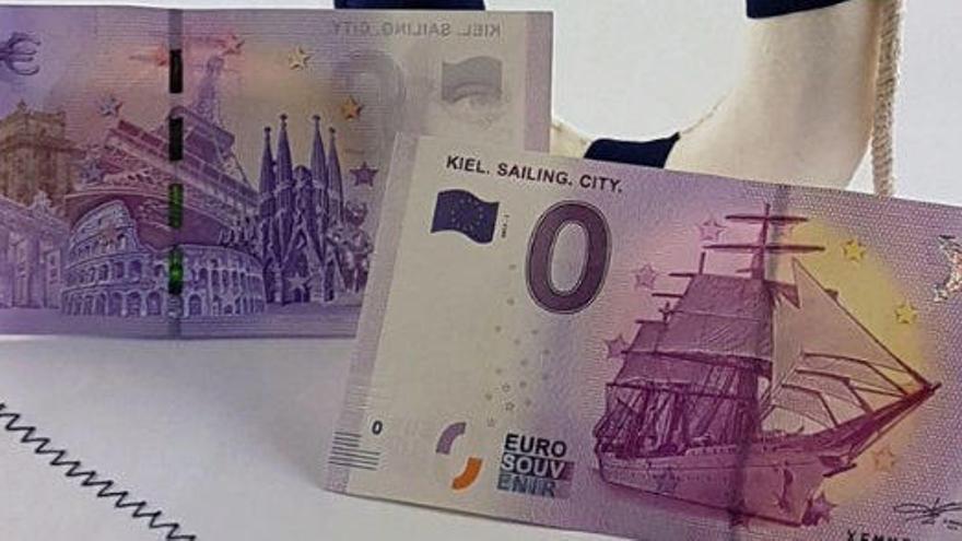 El billete de cero euros.
