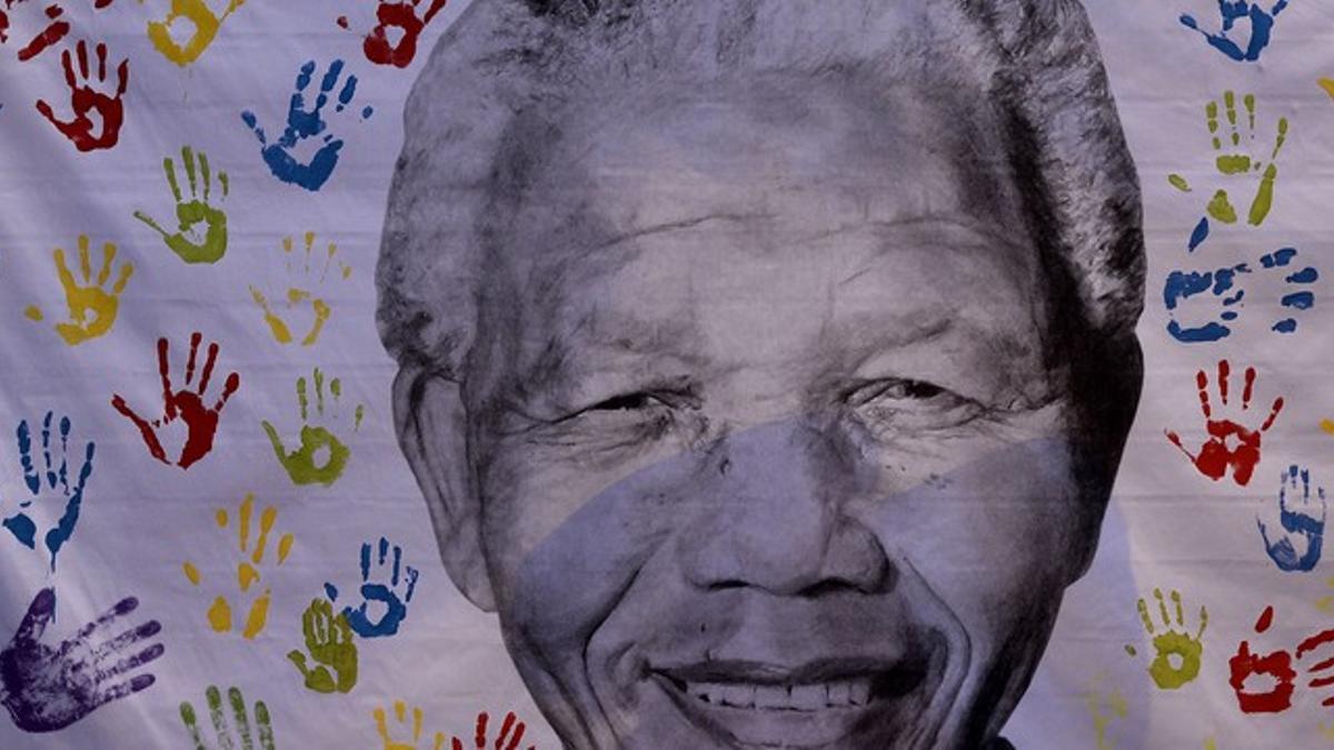 Retrato de Nelson Mandela, por su 95 cumpleaños.