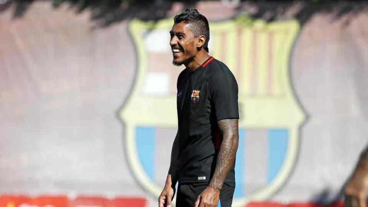 Paulinho fue protagonista en el entrenamiento