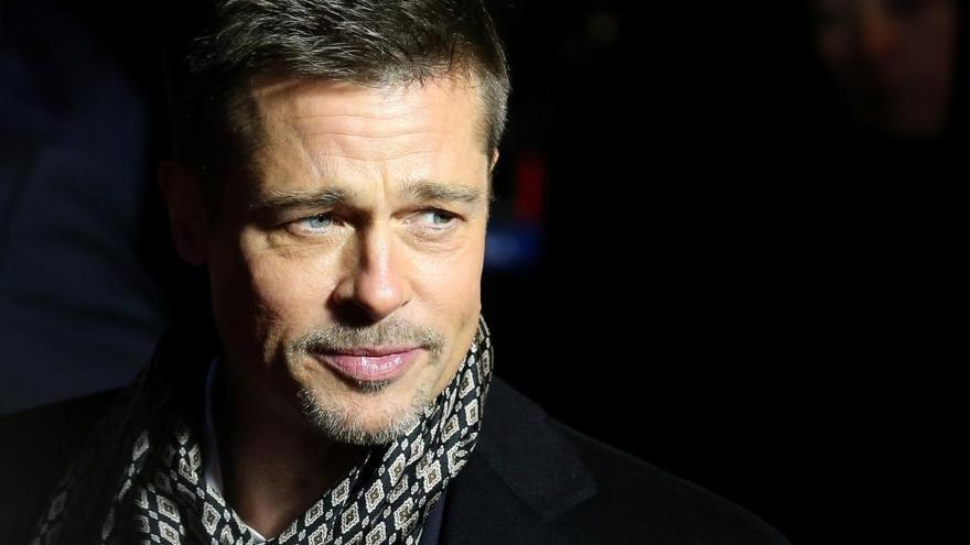 Brad Pitt en uno de sus últimos actos.