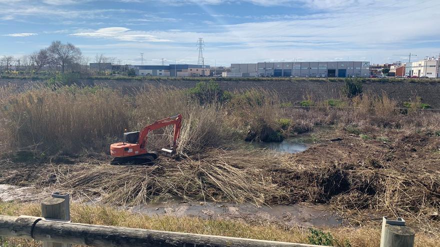 La CHJ eliminará plantas invasoras en el Barranco del Carraixet a su paso por Alboraia