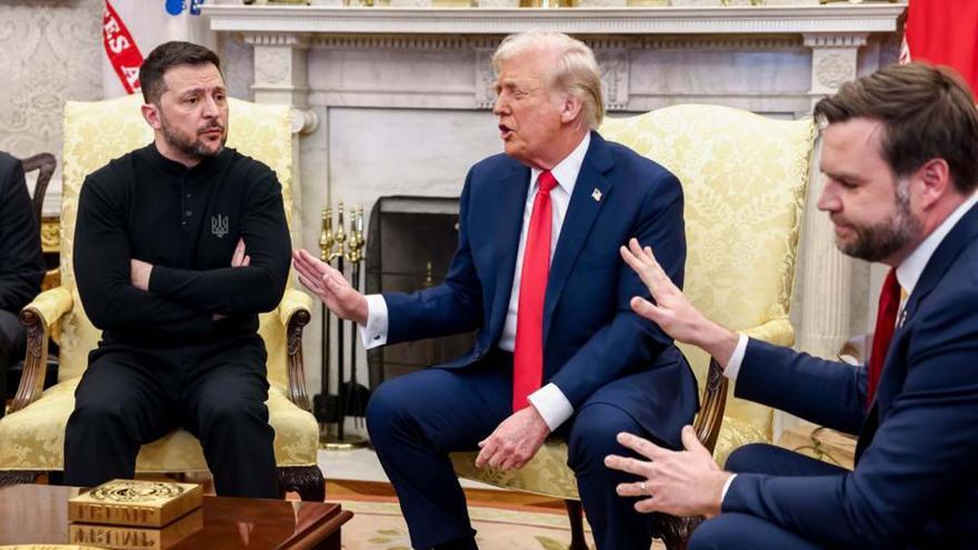 Trump rompe con Zelenski tras una fuerte bronca en público: "Estás jugando con la Tercera Guerra Mundial"