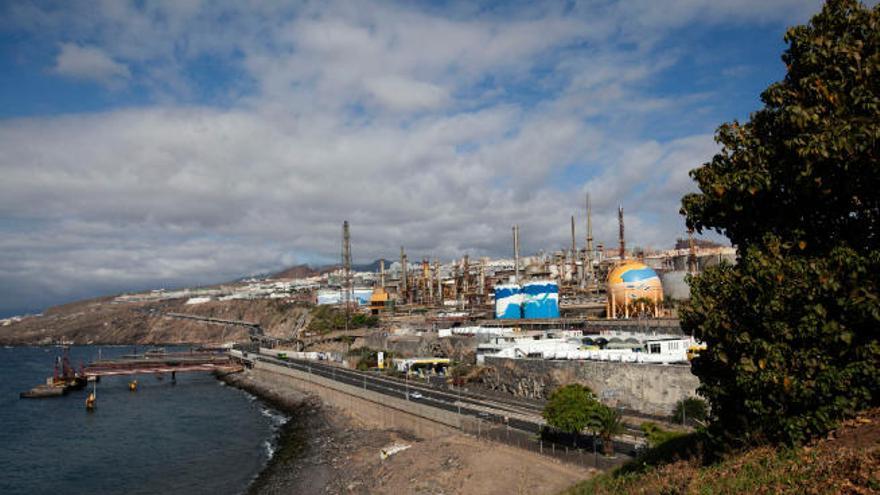 Instalaciones de la Refinería de Santa Cruz de Tenerife.