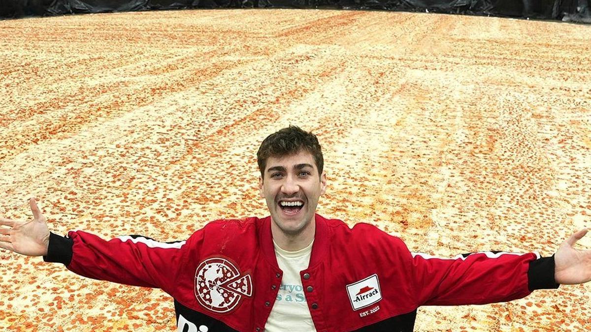 Así es la nueva pizza más grande del mundo, según el Guinness World Record