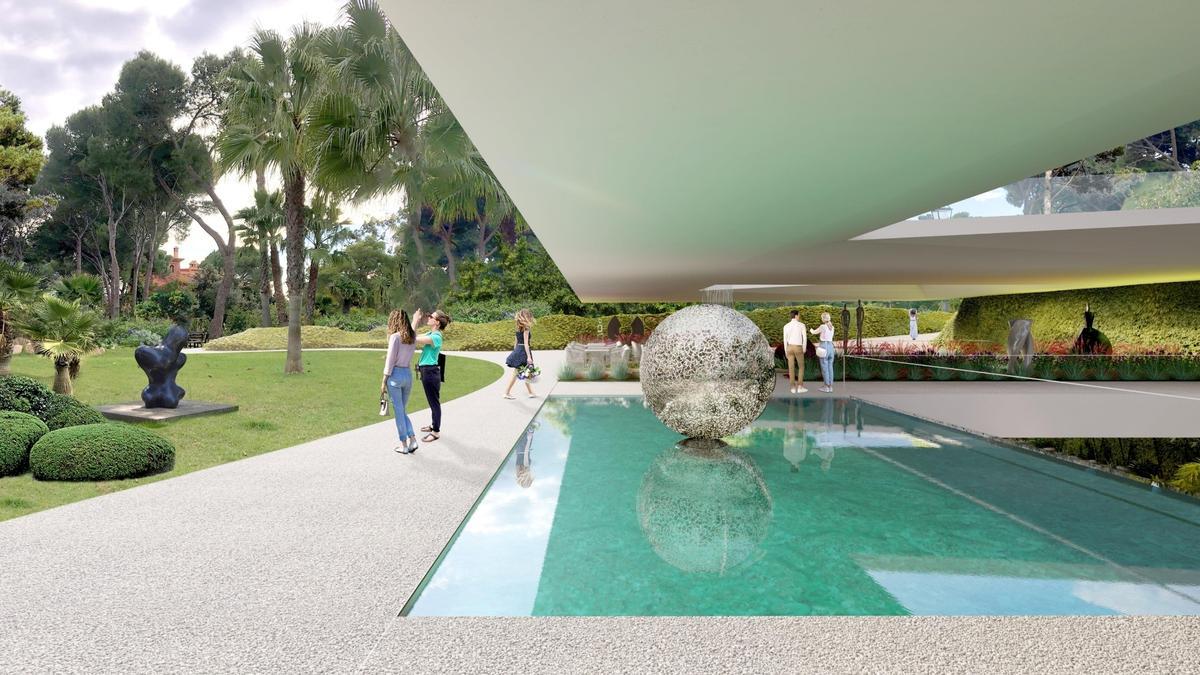 Imatge virtual del projecte de la fundació Gamón – Medina per convertir-la en un centre d&#039;art