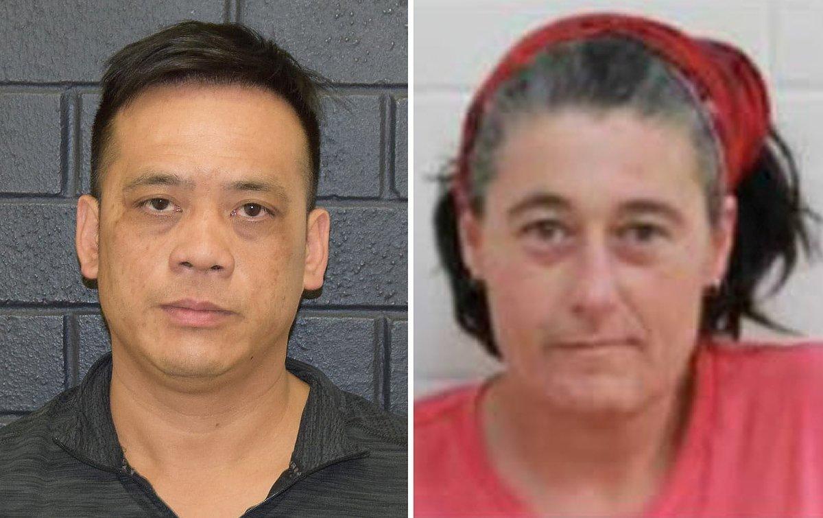 A supplied undated combined image obtained December 2, 2019 shows Phu Tran (L) and Claire Hockridge who have been missing in a remote area south of Alice Springs. Australian police said on Tuesday they had found Tran, who had been missing in the country’s remote outback for weeks, saying he survived soaring temperatures by drinking water meant for livestock. Image obtained December 2, 2019. AAP Image/Supplied by NT Police/via REUTERS    ATTENTION EDITORS - THIS IMAGE WAS PROVIDED BY A THIRD PARTY. NO RESALES. NO ARCHIVE. AUSTRALIA OUT. NEW ZEALAND OUT.