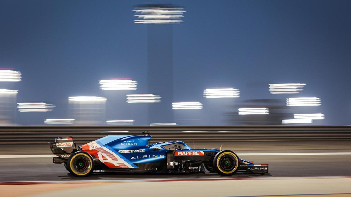 Fernando Alonso, en uno de los test en Bahréin