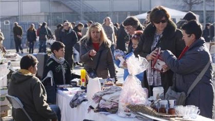 Girona El Mercat de l&#039;Intercanvi omple el Pla de Palau