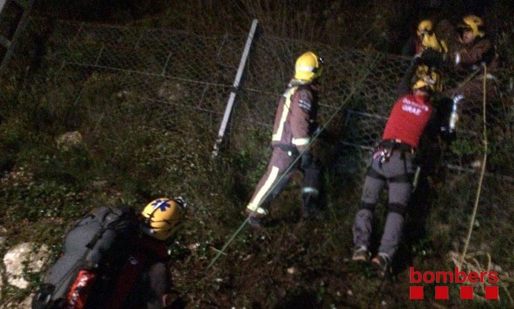 Accident de trànsit a la carretera de Montserrat