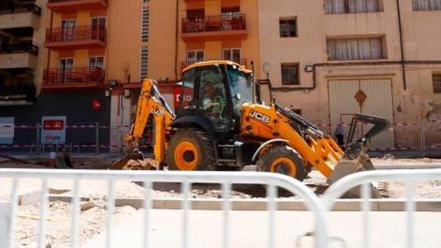 Imagen de archivo de unas obras en Huesca.