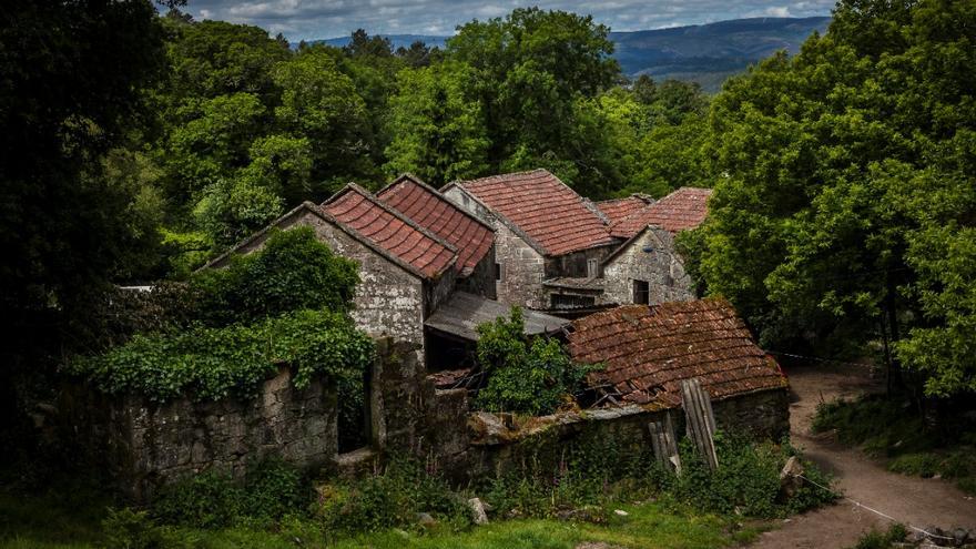 Aldea de O Irixo donde se rodó el filome.