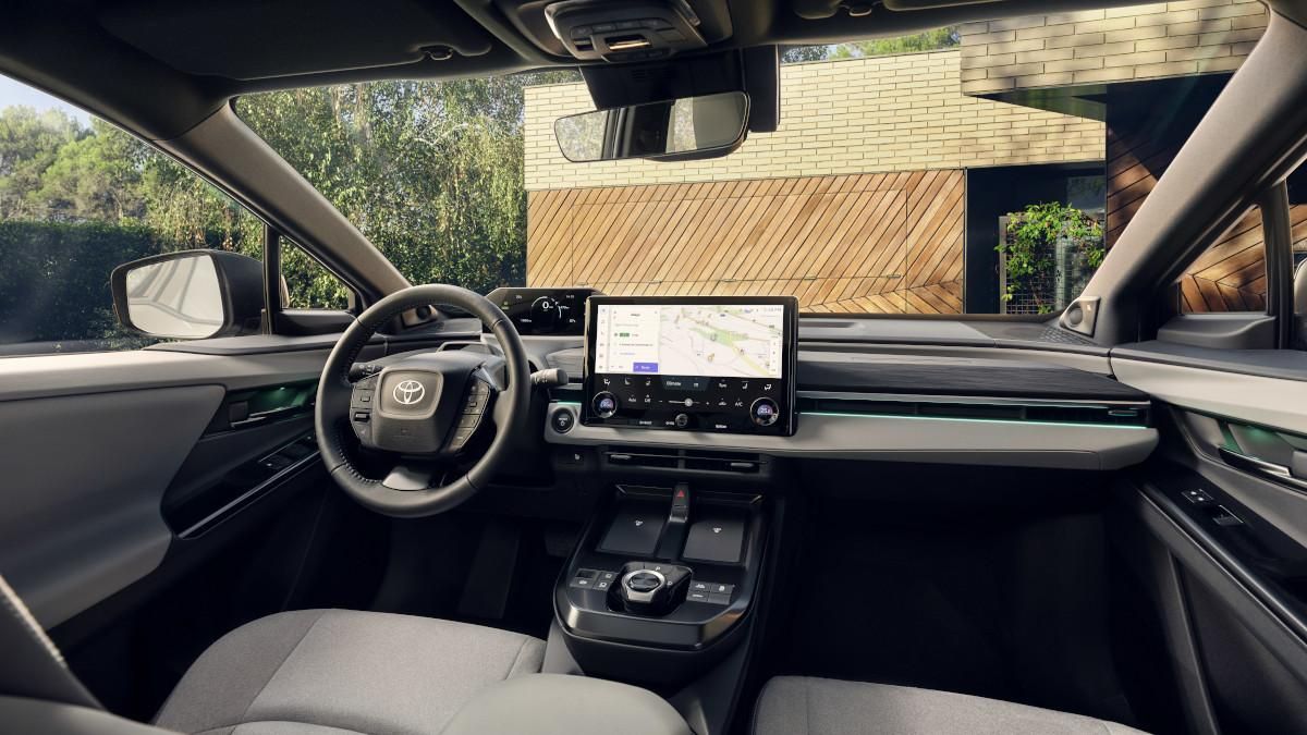 Interior of the electric Toyota C-HR+