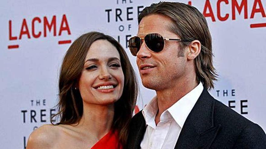 Angelina Jolie y Brad Pitt, cuando eran pareja.