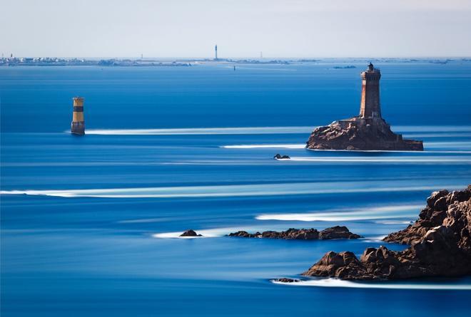 Faro de la Vieille, mar de Iroise