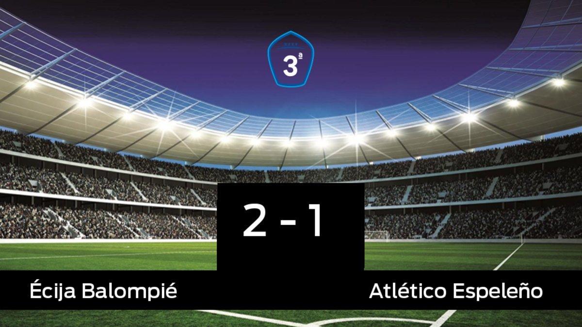 Los tres puntos se quedaron en casa: Écija Balompié 2-1 Atlético Espeleño