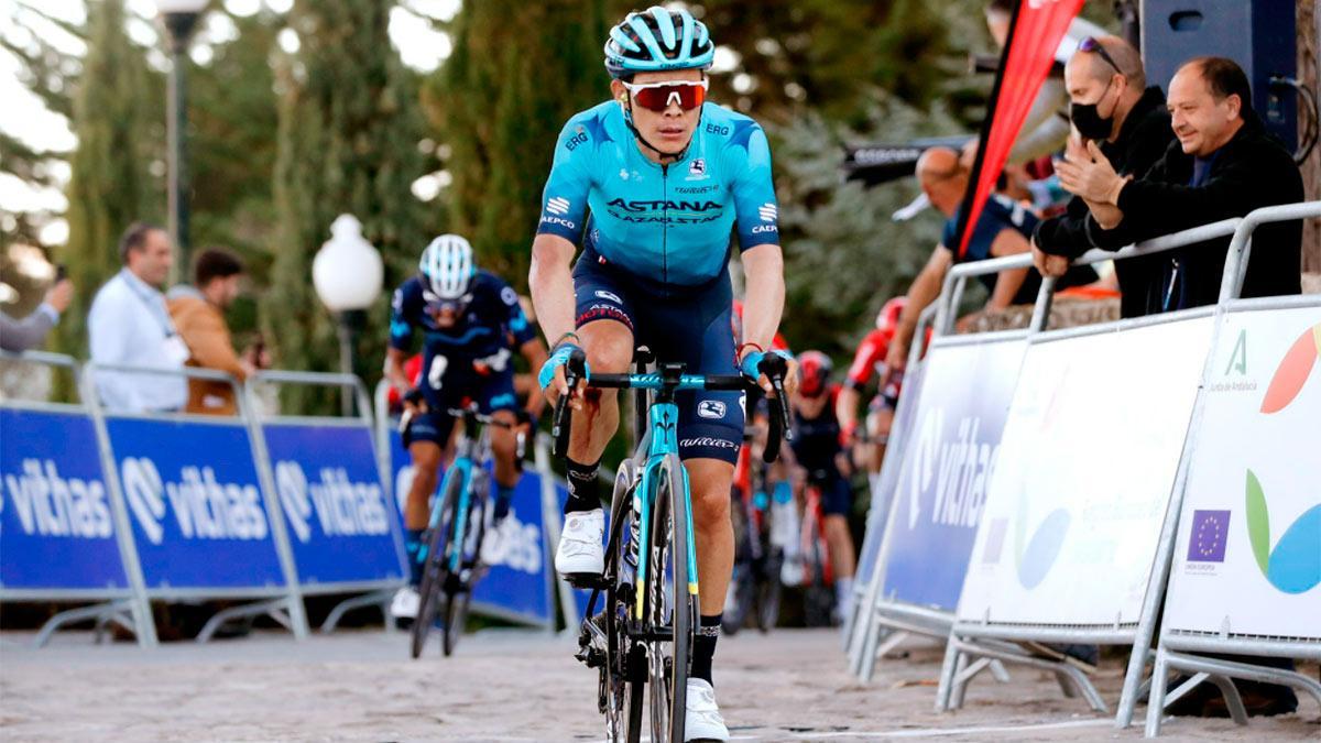 Superman López, durante la Vuelta a Andalucía