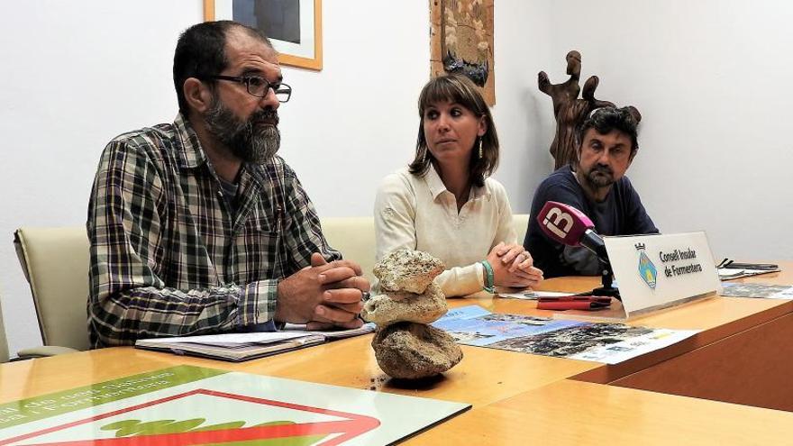 Vicent Fortesa, Daisee Aguilera y Marià Marí en la presentación de la jornada