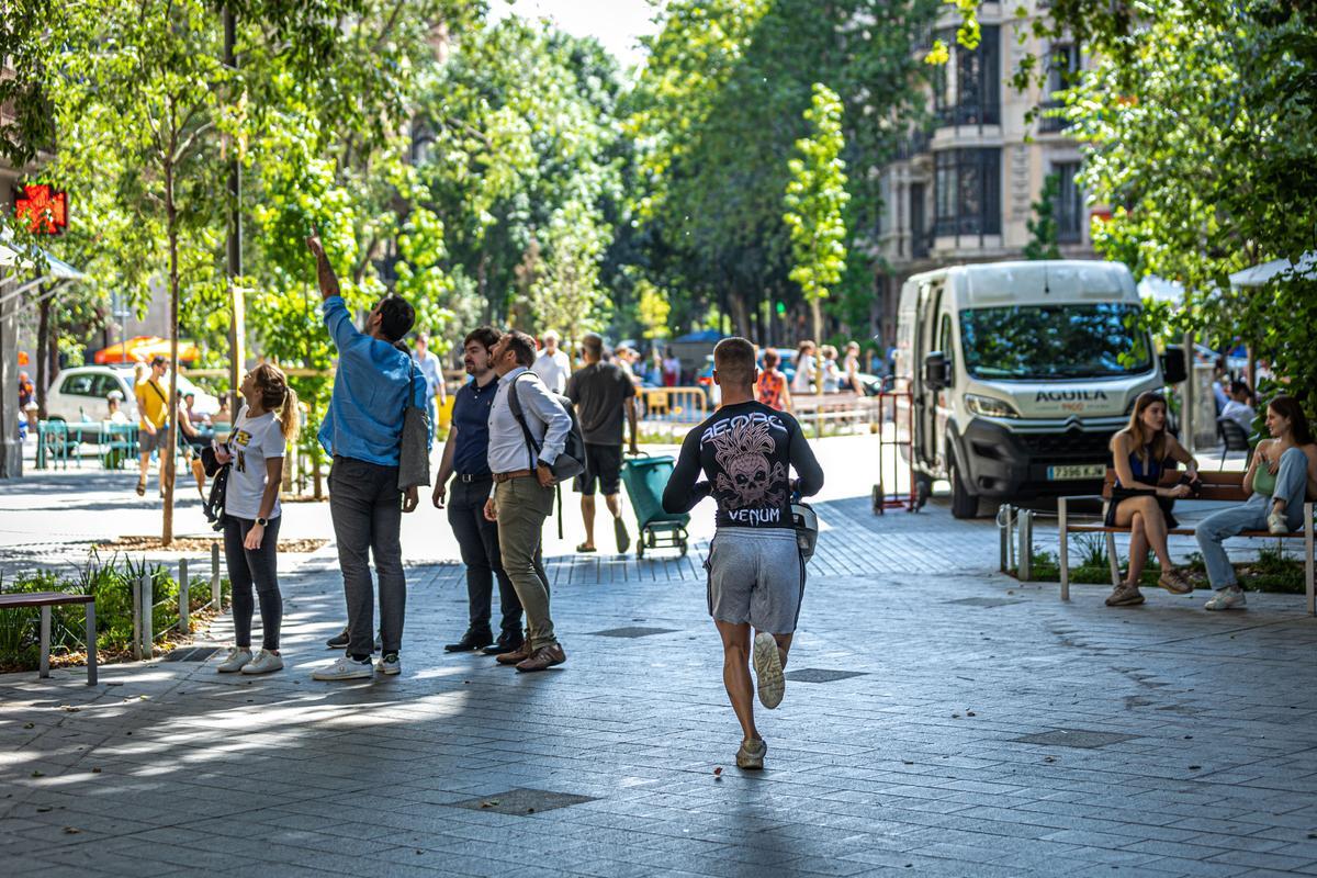 Escenas inesperadas de la Superilla del Eixample