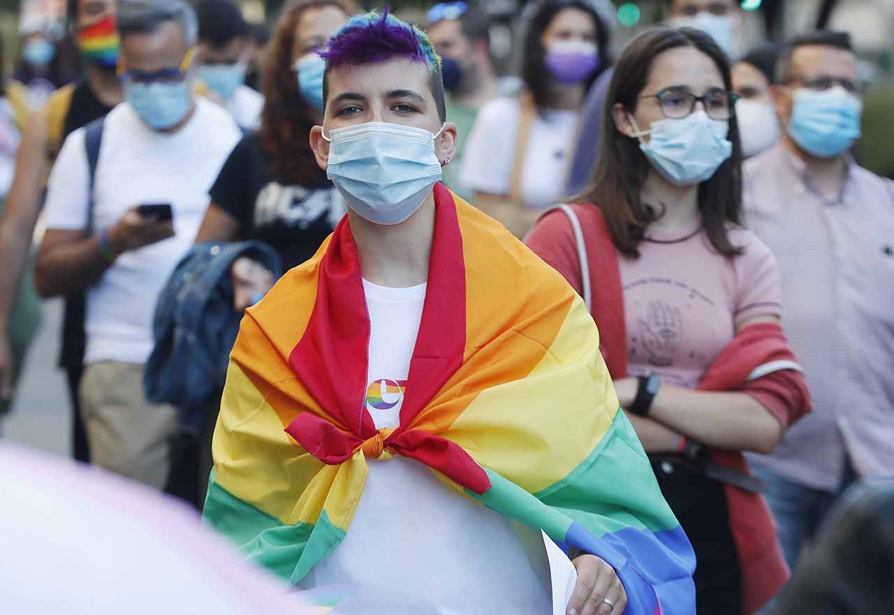 Manifestación del Orgullo LGTBI, el pasado 28 de junio en la Gran Vía de Vigo.