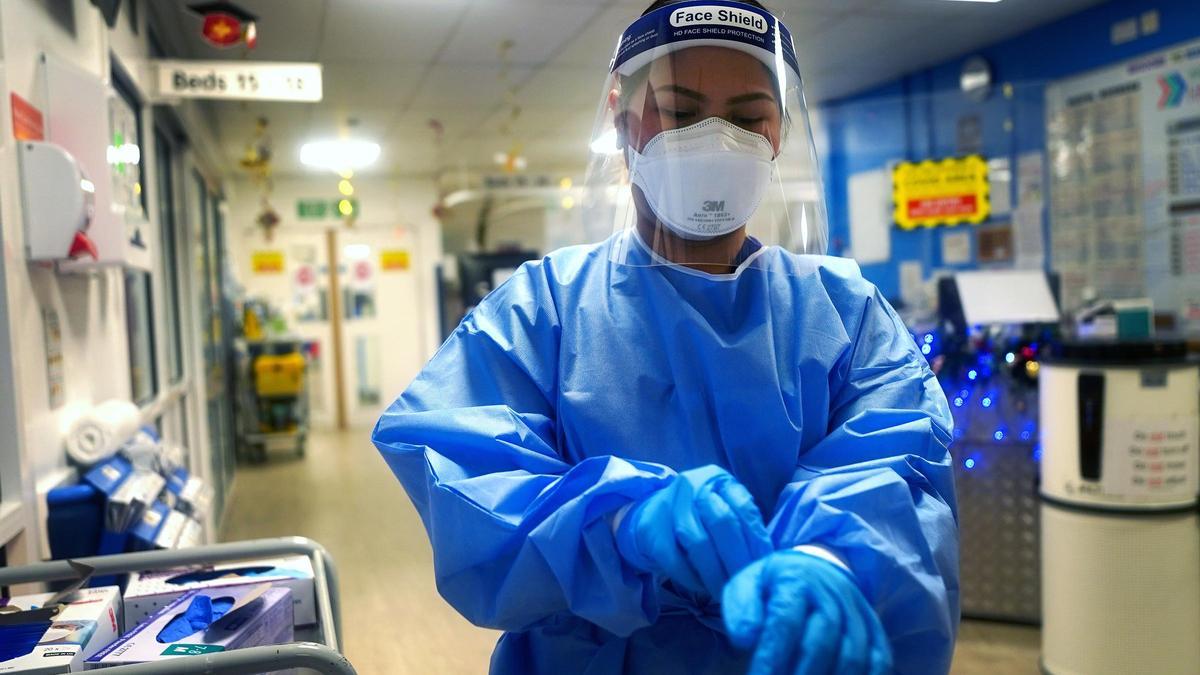 Una enfermera en un hospital de Londres.