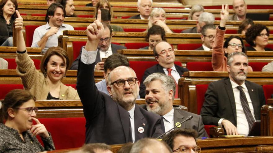 Moment de la votació al Parlament