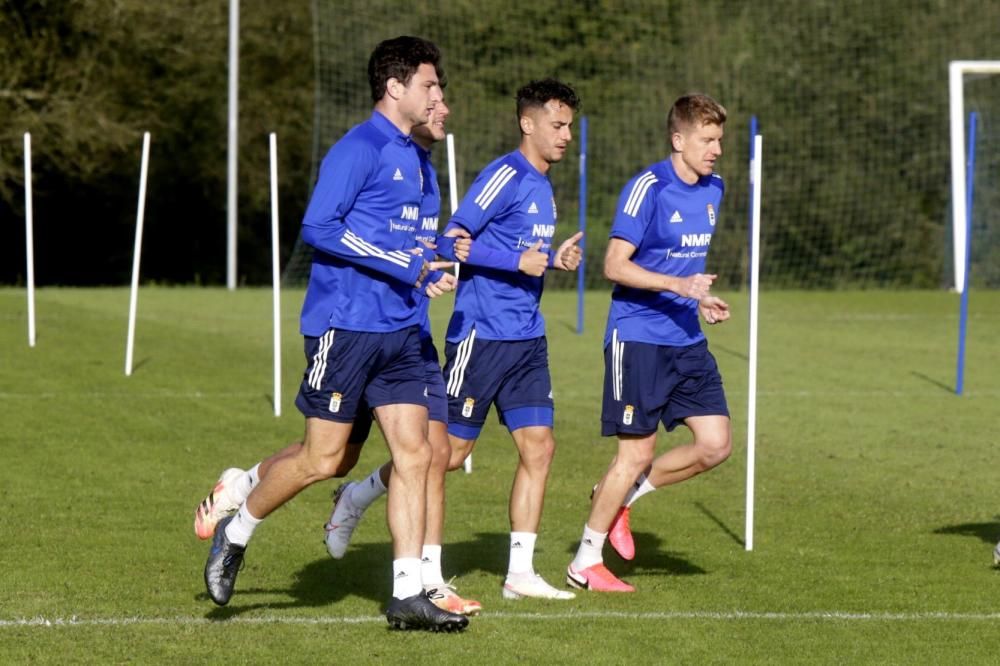 Entrenamiento del Oviedo en El Requexón