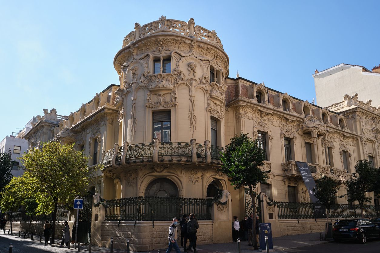 Exterior del Palacio de Longoria, en Madrid.